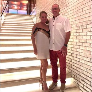 NBD Mireya Galactic Stripe Dress